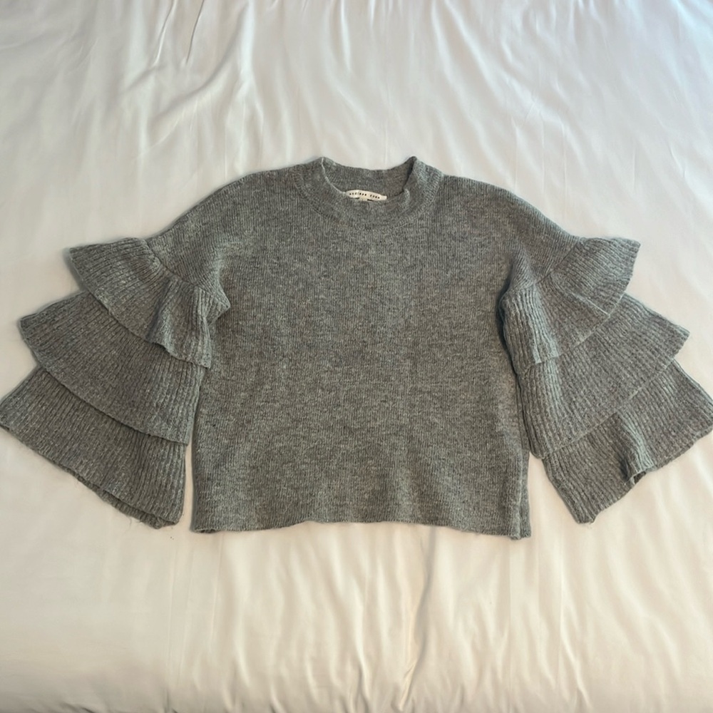 Endless Rose Sweater with Ruffle Sleeves